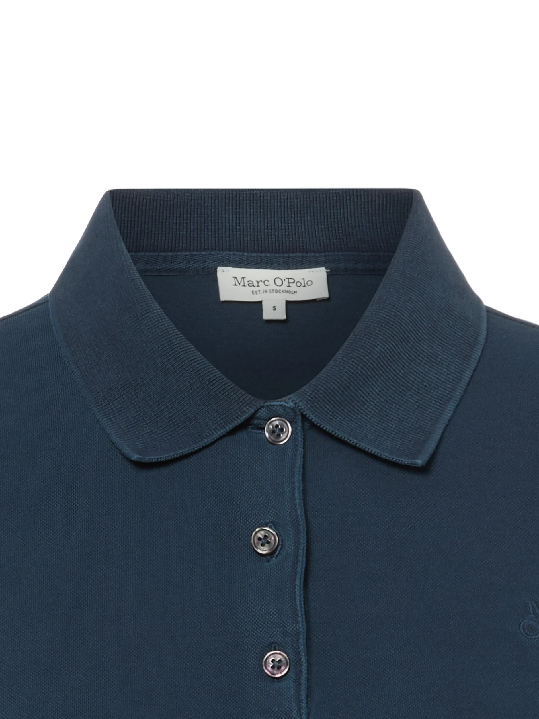 Marc O'Polo Damen Poloshirt in marine - Ärmel: kurzarm