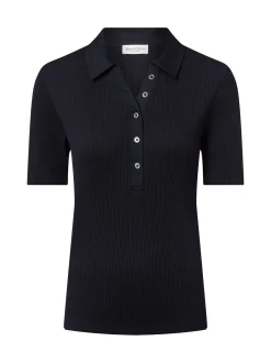 Marc O'Polo Damen Poloshirt in marine - Ärmel: kurzarm