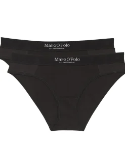 Marc O'Polo Damen Slip - Iconic Rib in schwarz