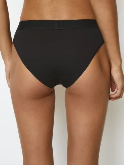 Marc O'Polo Damen Slip - Iconic Rib in schwarz