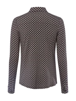Marc O'Polo Damen Stretchbluse in schoko rosa