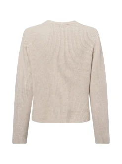 Marc O'Polo Damen Strickjacke in beige - Ärmel: langarm