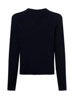 Marc O'Polo Damen Strickjacke in marine - Ärmel: langarm