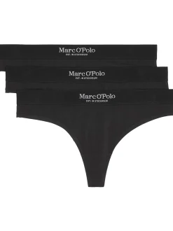 Marc O'Polo Damen String - Essentials in schwarz
