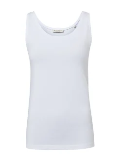 Marc O'Polo Damen Top in weiß - Ausschnitt: Rundhals