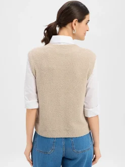 Marc O'Polo Damen Weste in melange