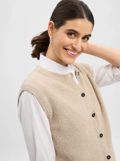 Marc O'Polo Damen Weste in melange
