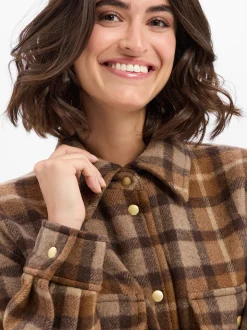 Marc O'Polo Damen Wolljacke in braun