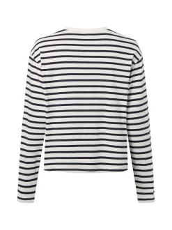 Marc O'Polo Denim Damen Langarmshirt in weiß schwarz