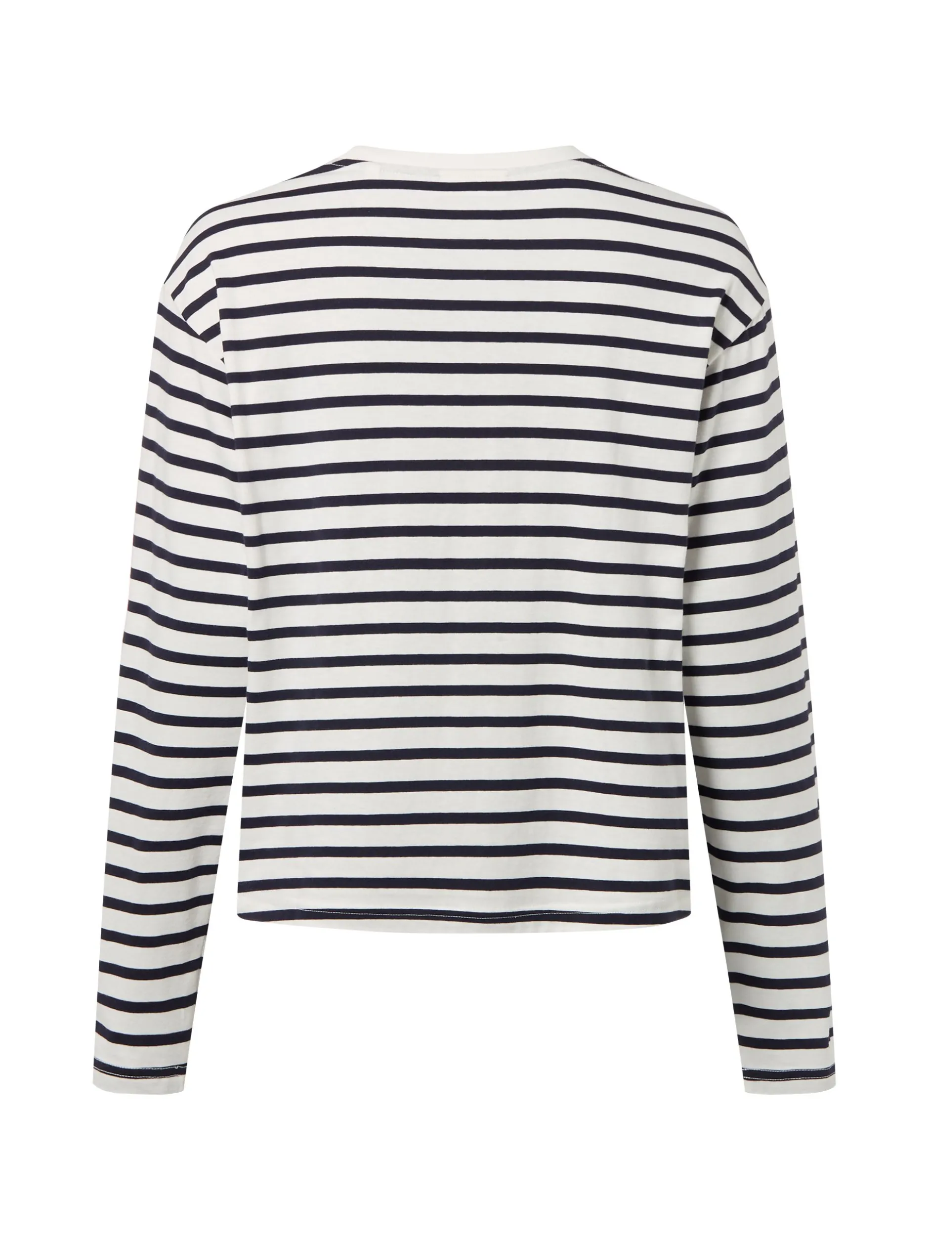 Marc O'Polo Denim Damen Langarmshirt in weiß schwarz