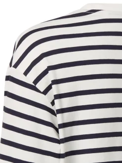 Marc O'Polo Denim Damen Langarmshirt in weiß schwarz