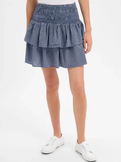 Marc O'Polo Denim Damen Minirock in hellblau kastanie