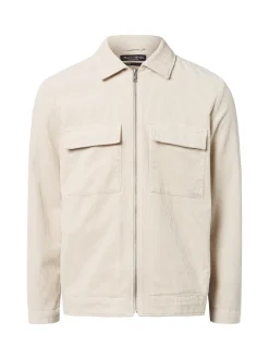 Marc O'Polo Herren Overshirt in kitt - Ausschnitt: Kent