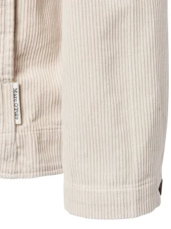 Marc O'Polo Herren Overshirt in kitt - Ausschnitt: Kent