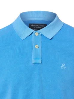 Marc O'Polo Herren Poloshirt in blau - Ärmel: kurzarm