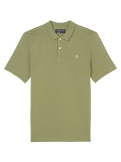 Marc O'Polo Herren Poloshirt in grün - Ärmel: kurzarm