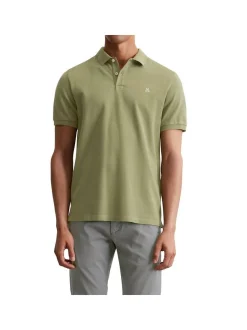 Marc O'Polo Herren Poloshirt in grün - Ärmel: kurzarm