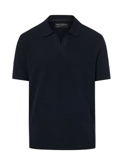 Marc O'Polo Herren Poloshirt in marine - Ärmel: kurzarm
