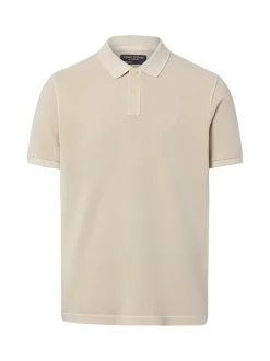 Marc O'Polo Herren Poloshirt in melange - Ärmel: kurzarm