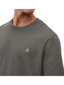 Marc O'Polo Herren T-Shirt 1er Pack in grau