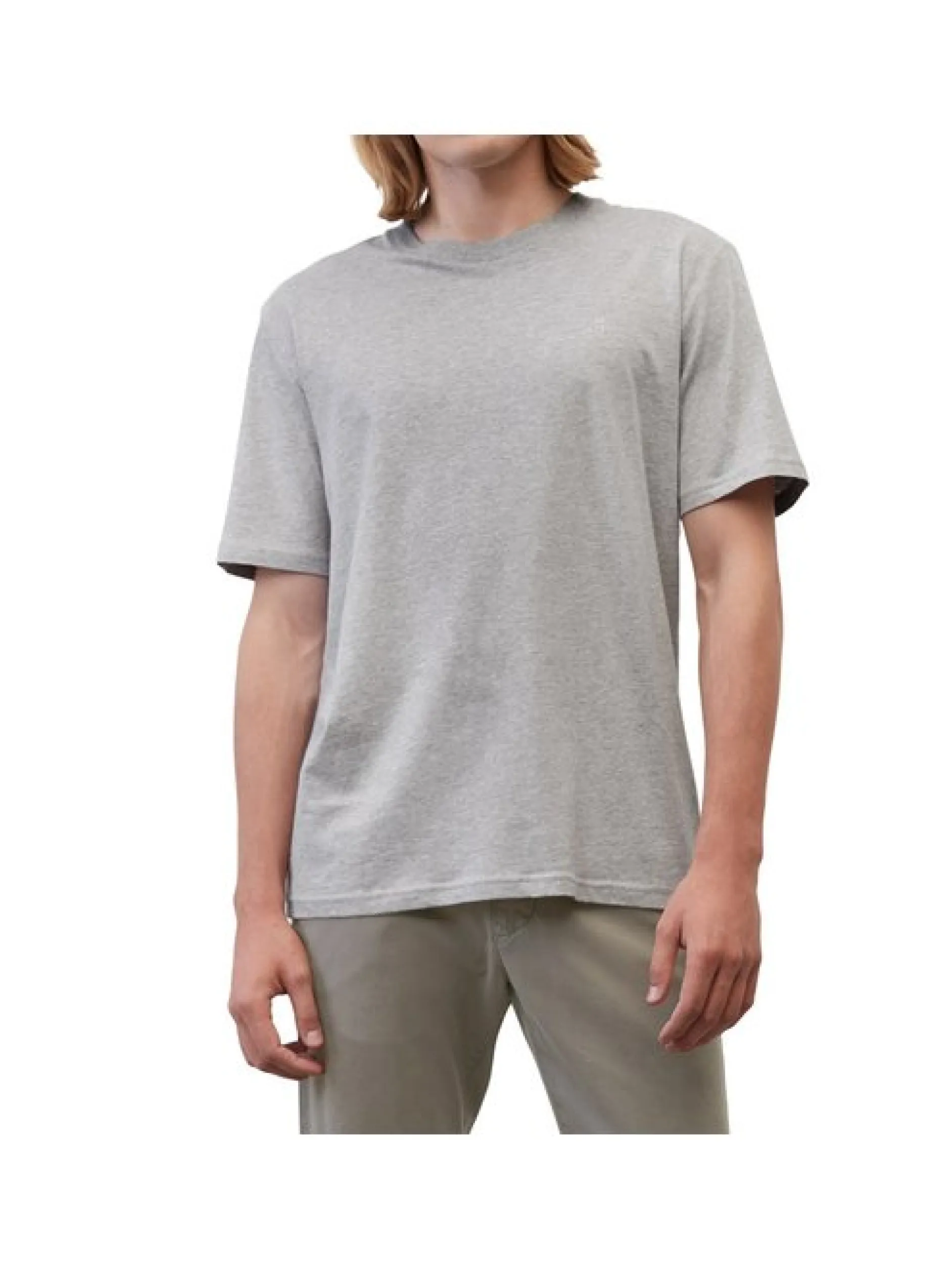 Marc O'Polo Herren T-Shirt 1er Pack in grau