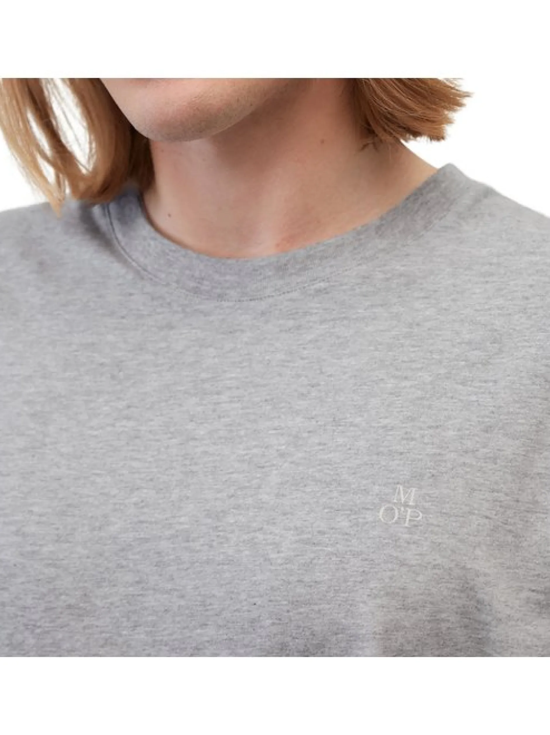 Marc O'Polo Herren T-Shirt 1er Pack in grau