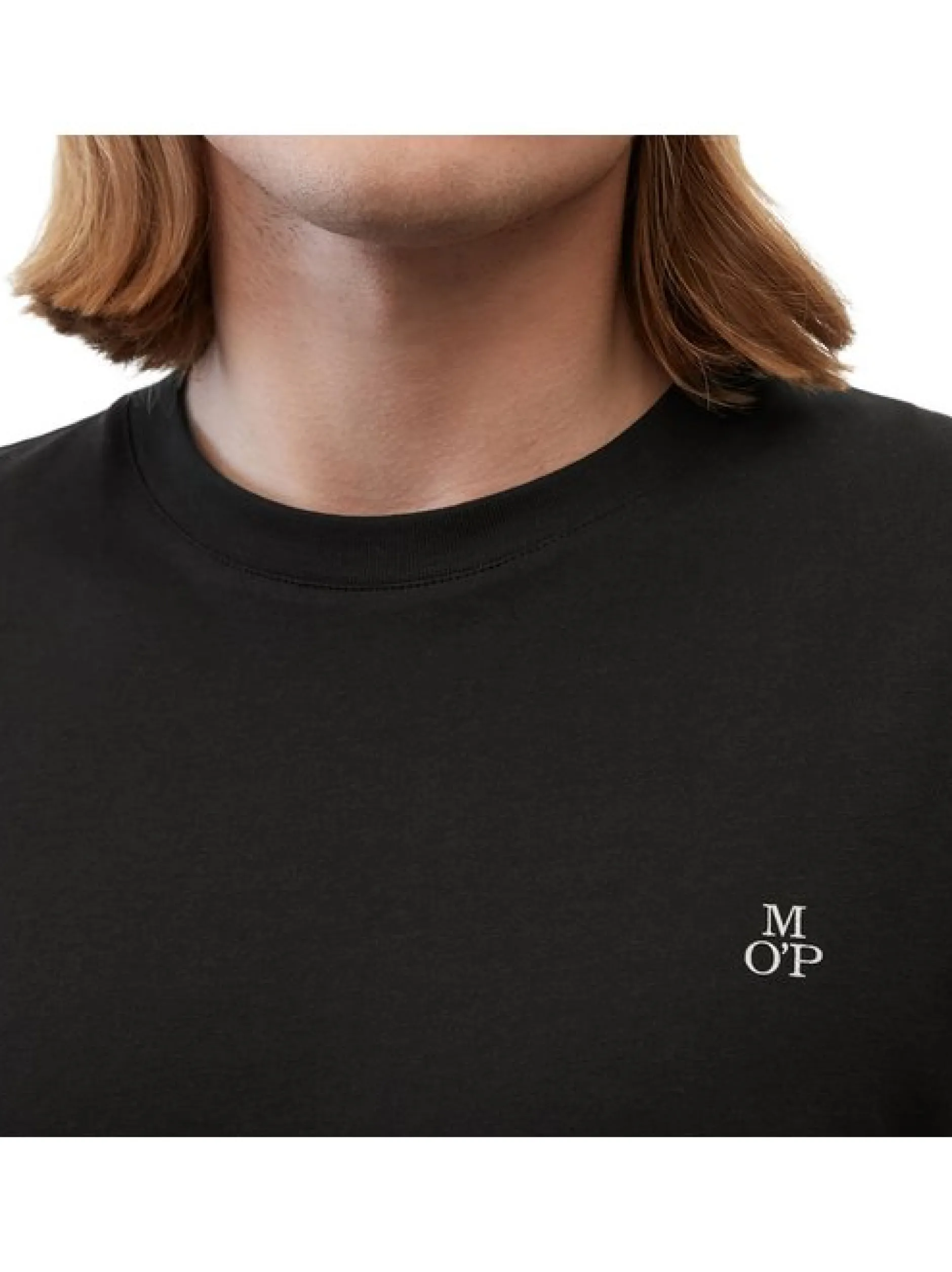 Marc O'Polo Herren T-Shirts im 2er-Pack in schwarz