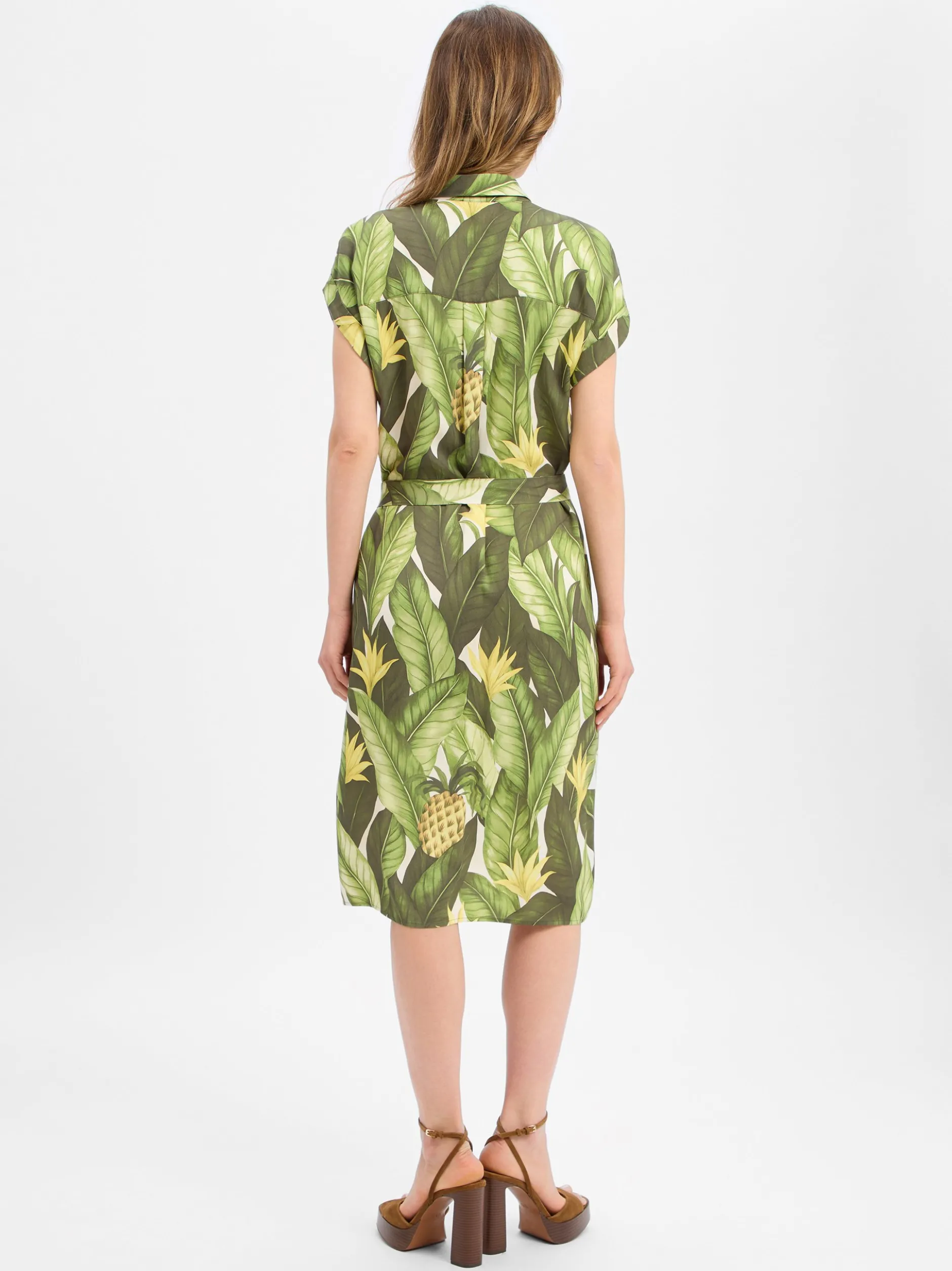 Marie Lund Collection Damen Blusenkleid in erbse ecru