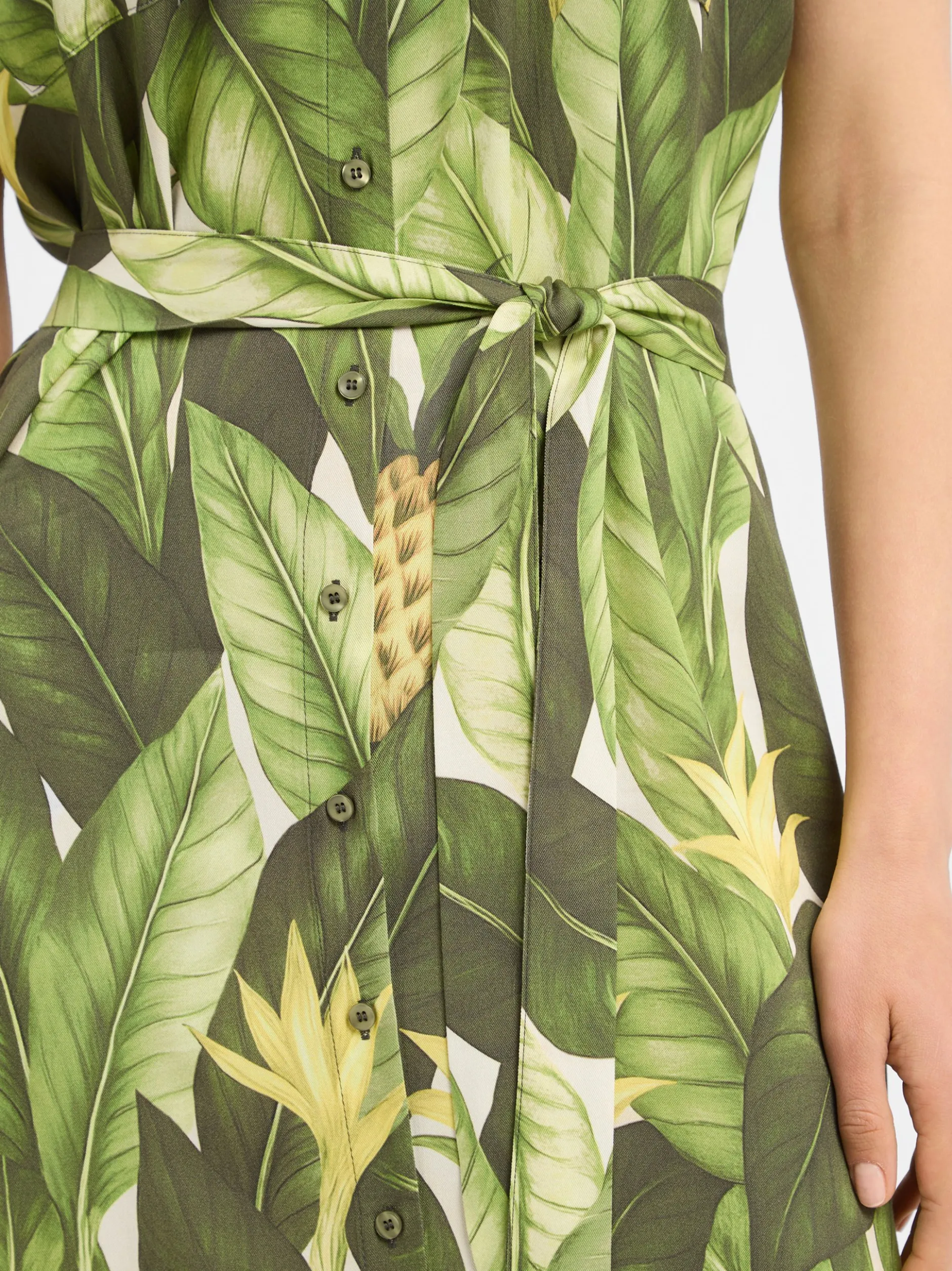 Marie Lund Collection Damen Blusenkleid in erbse ecru