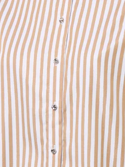 Marie Lund Collection Damen Hemdbluse in melange weiß