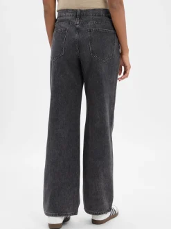 Marie Lund Collection Damen Wide Fit Jeans in anthrazit