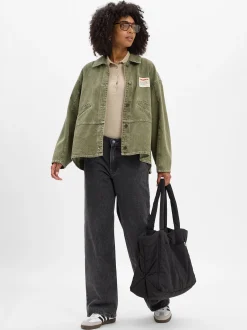 Marie Lund Collection Damen Wide Fit Jeans in anthrazit