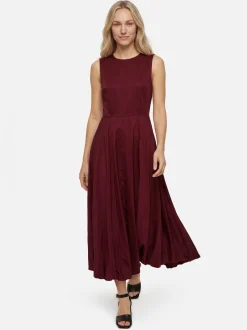 Marie Lund Damen Abendkleid in bordeaux - Länge: lang