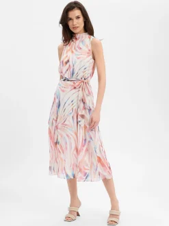 Marie Lund Damen Abendkleid in mehrfarbig weiß