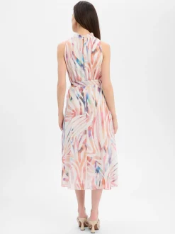 Marie Lund Damen Abendkleid in mehrfarbig weiß