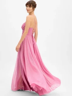 Marie Lund Damen Abendkleid in rosa - Ärmel: ohne Arm