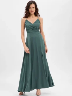 Marie Lund Damen Abendkleid in schilf - Ärmel: ohne Arm