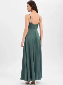 Marie Lund Damen Abendkleid in schilf - Ärmel: ohne Arm