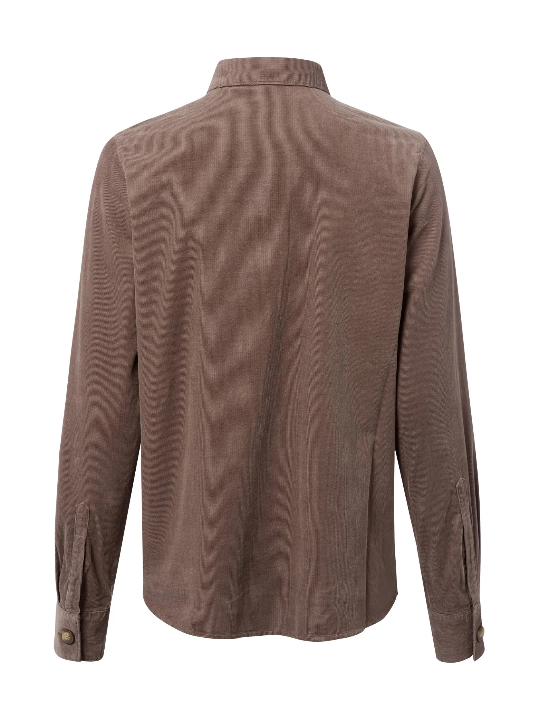 Marie Lund Damen Cordbluse in grau - Ausschnitt: Kent