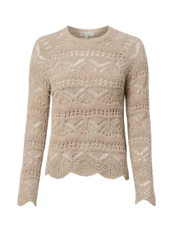 Marie Lund Damen Grobstrickpullover in melange