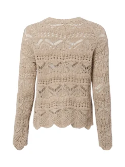 Marie Lund Damen Grobstrickpullover in melange