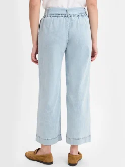 Marie Lund Damen Jeans in bleached - Länge: verkürzt