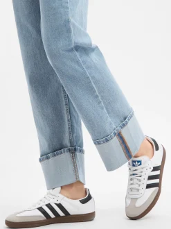 Marie Lund Damen Jeans in bleached - Länge: verkürzt