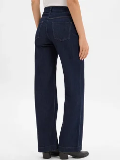 Marie Lund Damen Jeans in dark stone - Länge: lang