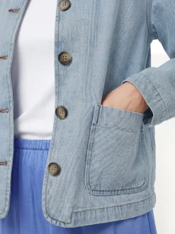 Marie Lund Damen Jeansjacke in light stone