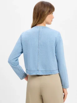 Marie Lund Damen Jeansjacke - Sofia in light stone