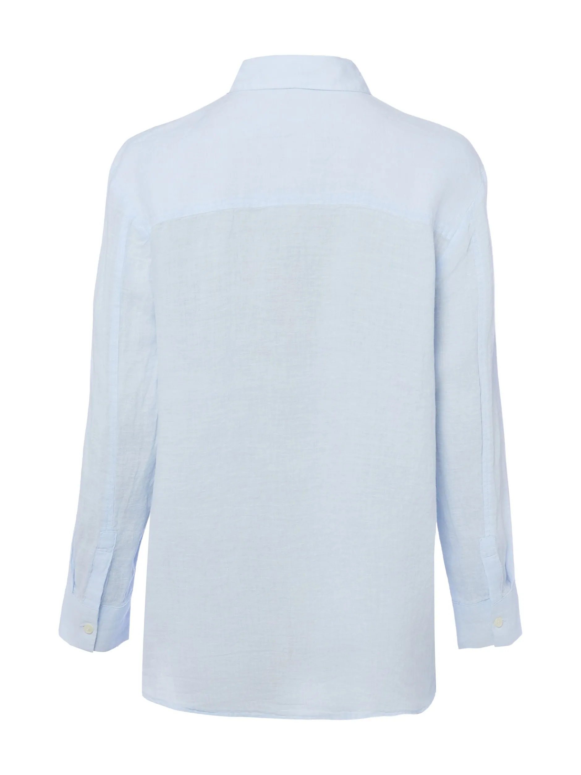 Marie Lund Damen Leinenbluse in hellblau