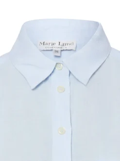 Marie Lund Damen Leinenbluse in hellblau