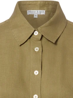 Marie Lund Damen Leinenbluse - Rihab in oliv