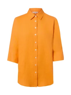 Marie Lund Damen Leinenbluse - Rihab in orange